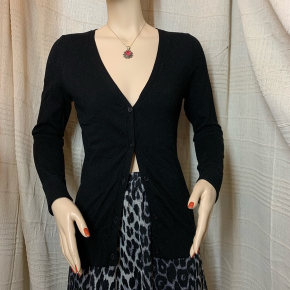 BLACK CARDIGAN - Picture 2 of 3